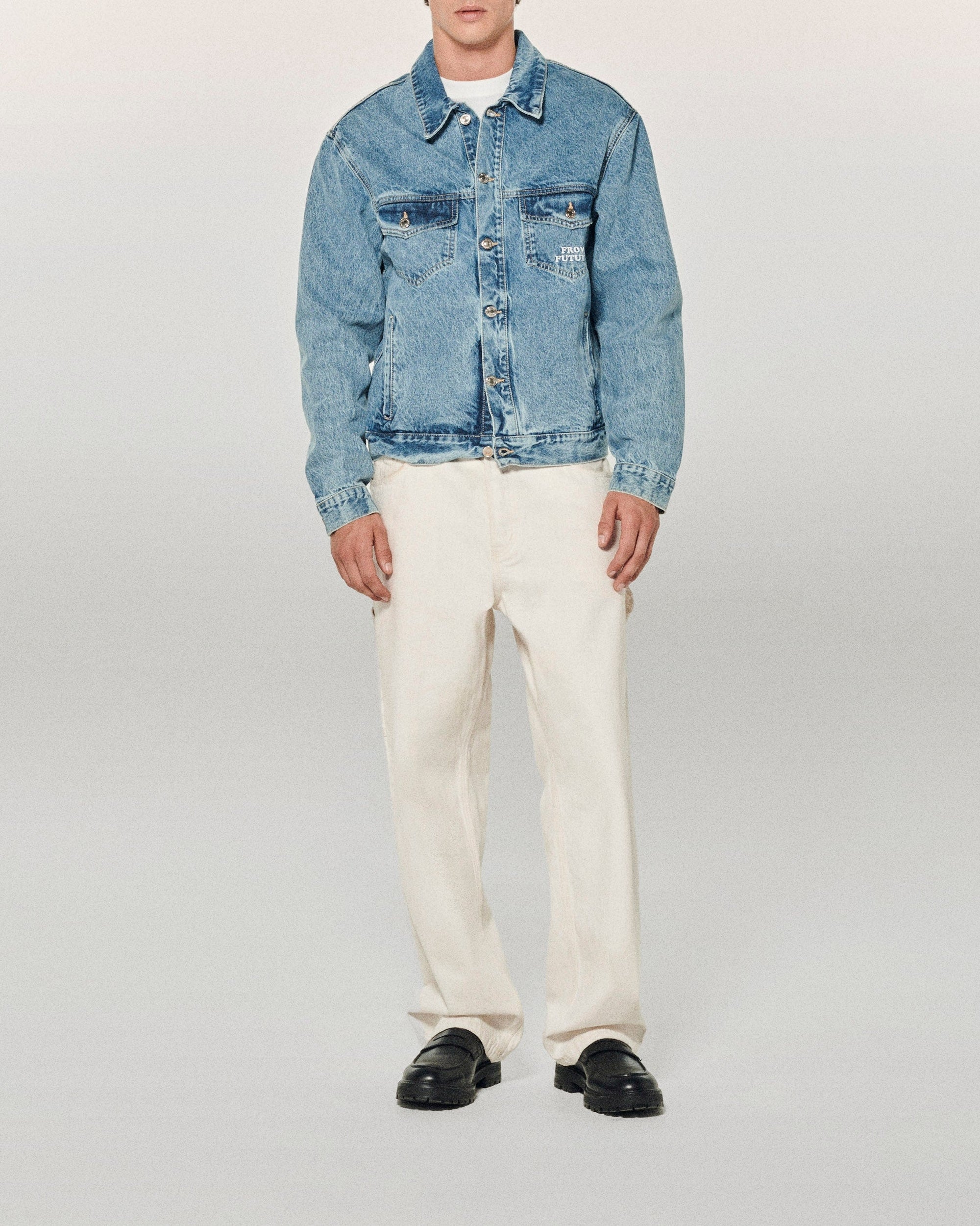 Veste From Future en denim - Light Blue