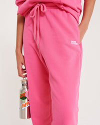 ROSE FLUO / DJV / QTY : 4 / Pantalon Jogging Broderie FROM FUTURE - Rose Fluo