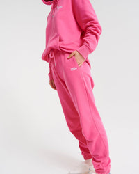 ROSE FLUO / DJV / QTY : 4 / Pantalon Jogging Broderie FROM FUTURE - Rose Fluo