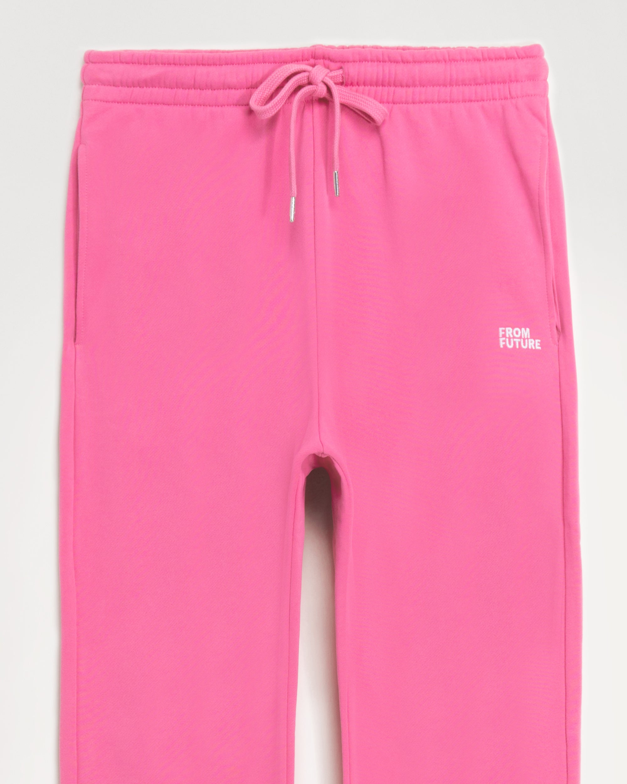 ROSE FLUO / DJV / QTY : 4 / Pantalon Jogging Broderie FROM FUTURE - Rose Fluo