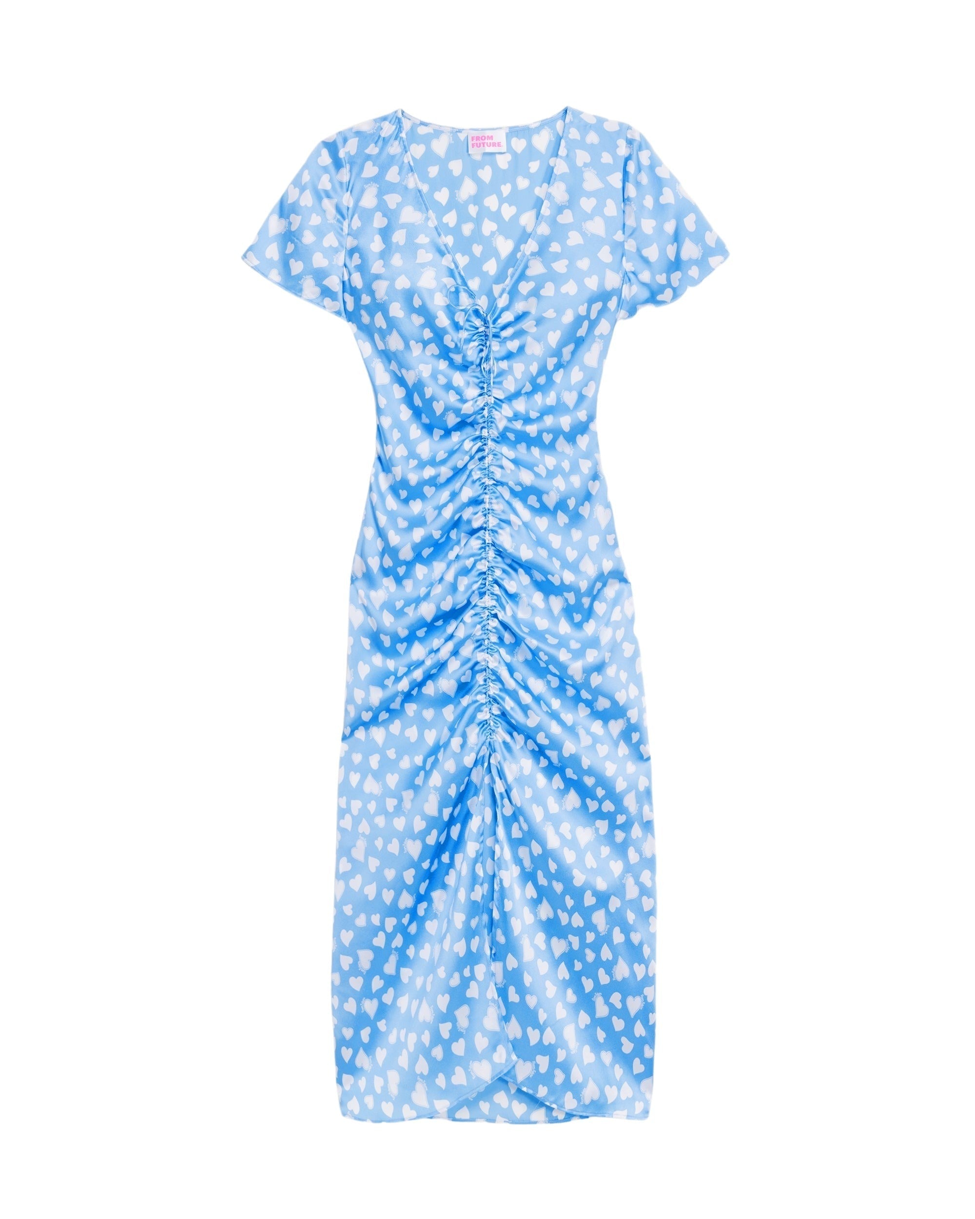 Robe Rosa  - Petits Cœurs Bleu