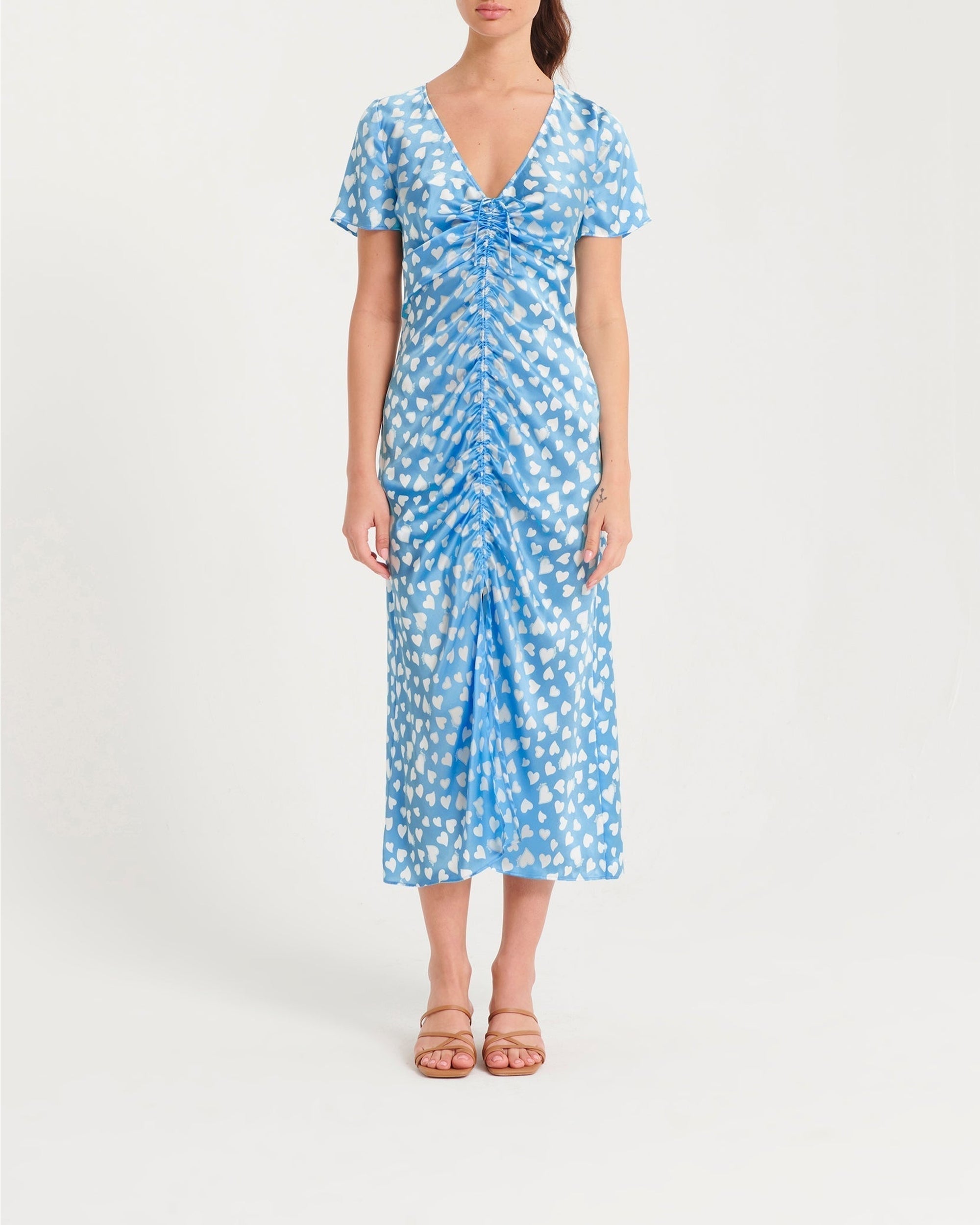 Robe longue Rosa en soie - Petitseurs