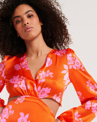 GRANDS BOUQUETS ORANGE / DJV / QTY : 1 / Robe Lolly - Grands Bouquets Orange