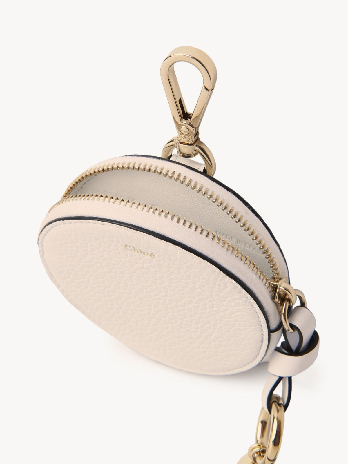 Nude SMALL ROUND PURSE - Nude