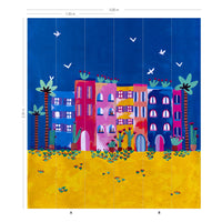 Lot de 2 panneaux Marrakech - Poudré
