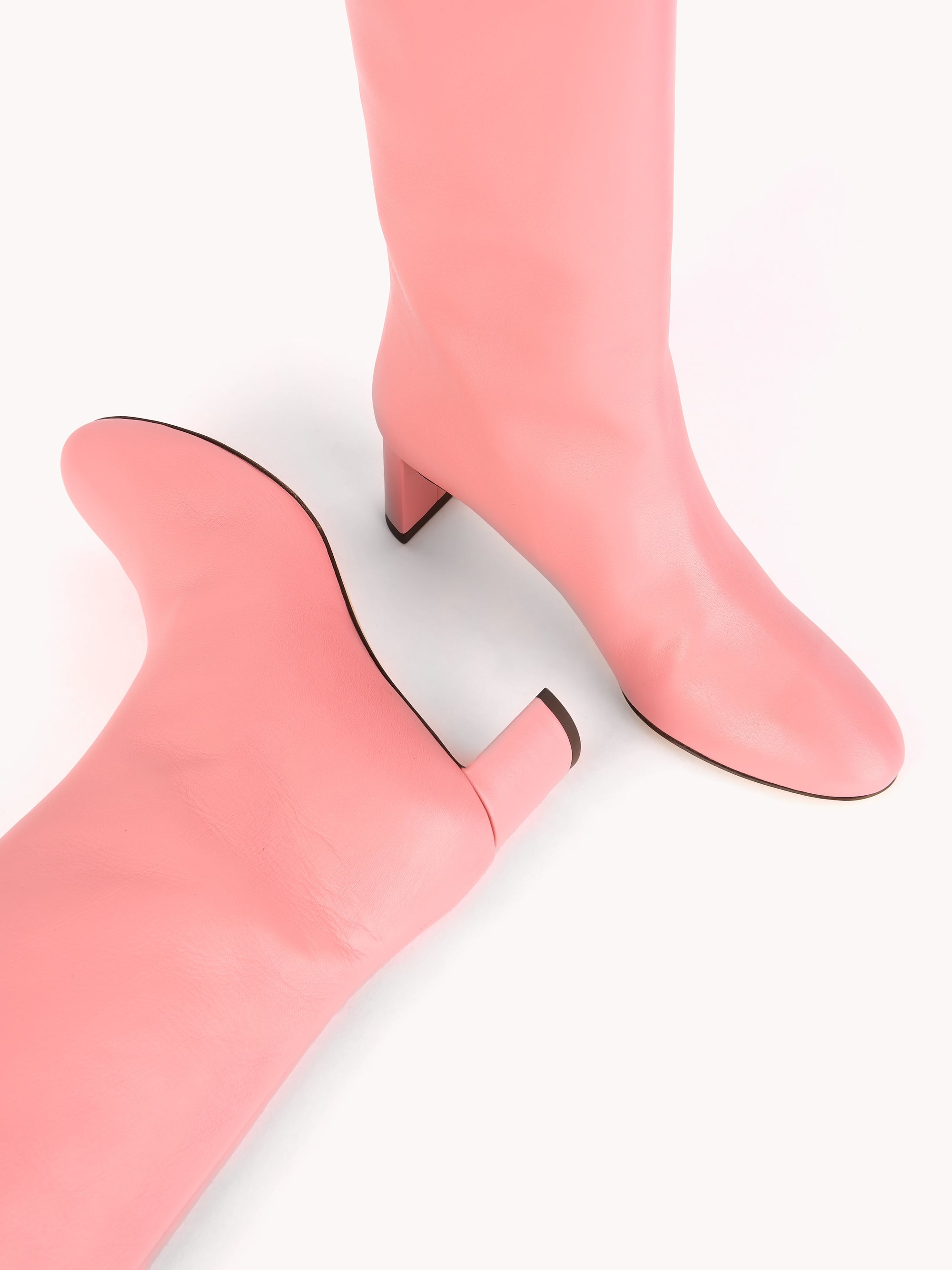 7qty NEW / Bottes Adry 50 en cuir Nappa - Pink