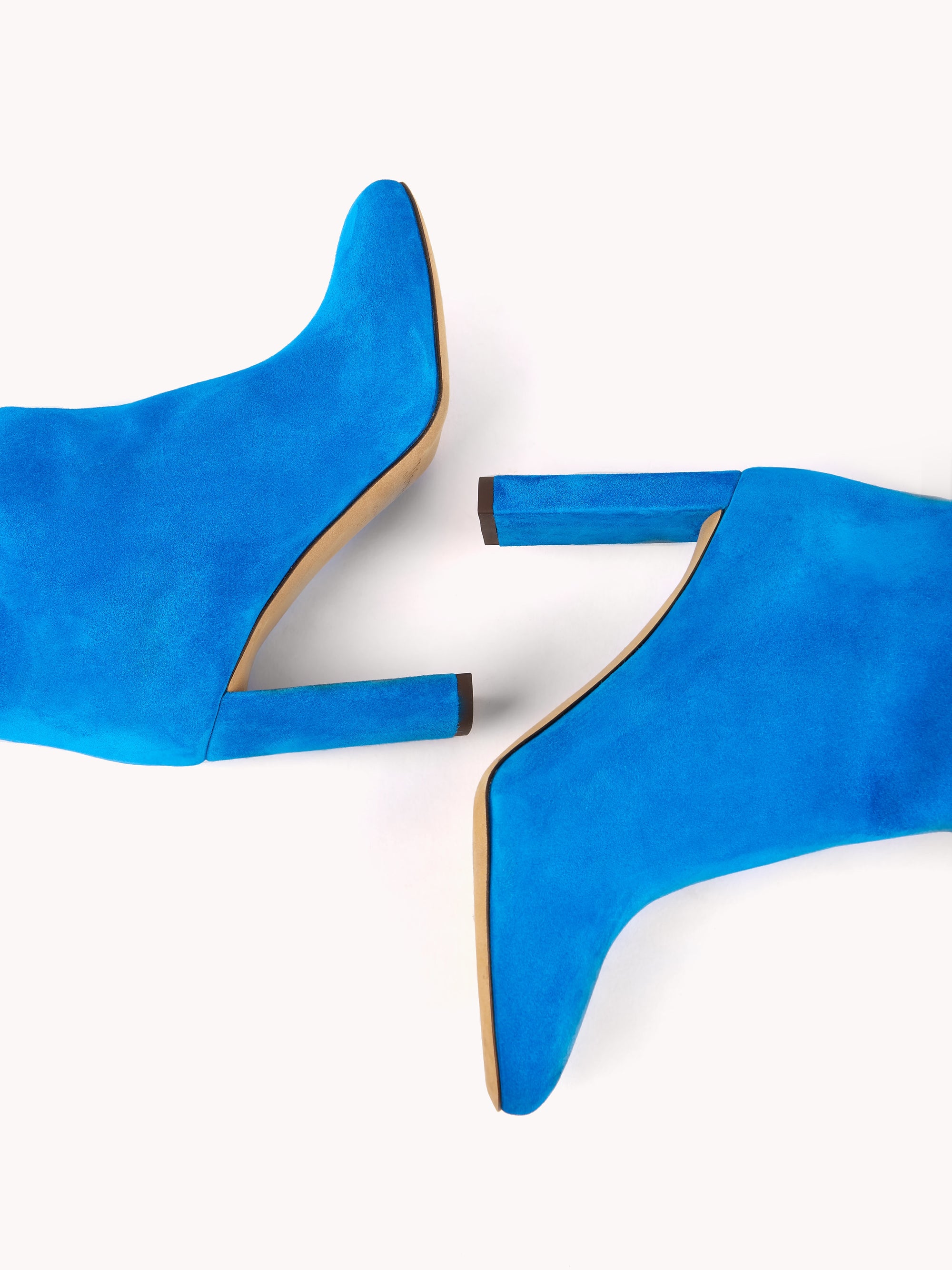 27qty NEW / Cuissardes Marylin 90 en cuir suédé - Blue