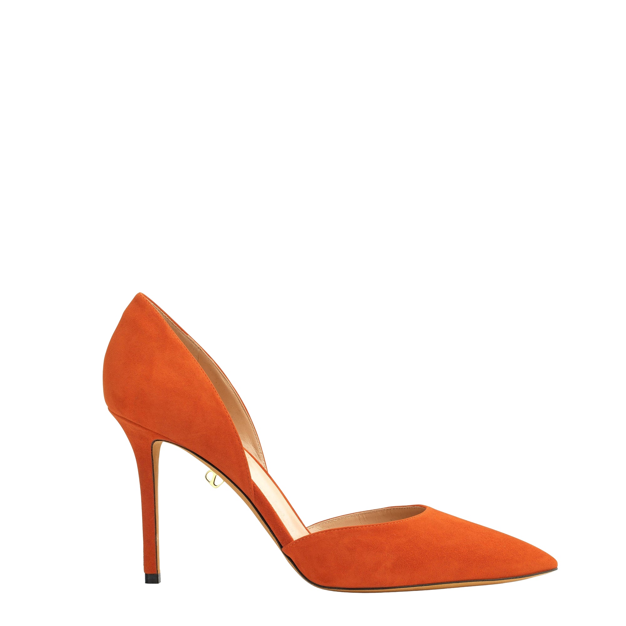 6qty DÉJÀ VU 190€ / Escarpins Nieves 90 en cuir suédé - Orange