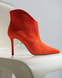 14qty NEW / Bottes Astrid 90 en cuir suédé - Orange