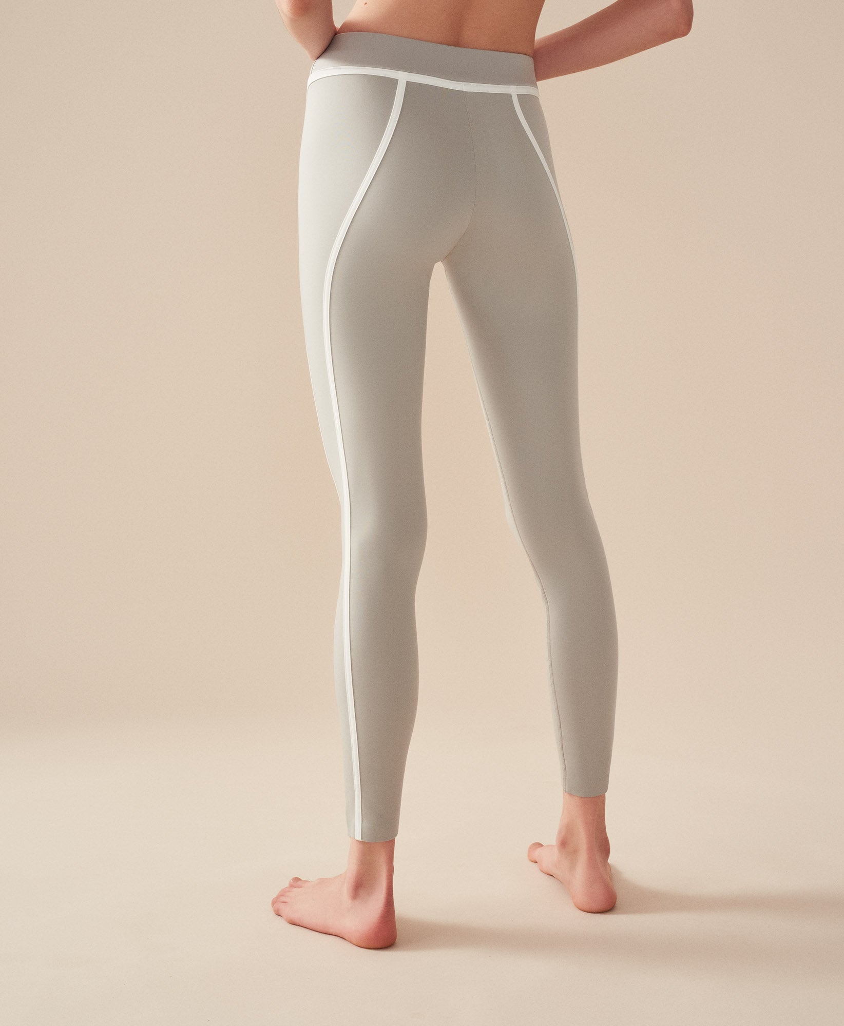Legging Corset - Grey & Ivory