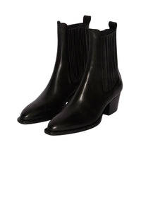 Bottes Gigi en cuir - Noir