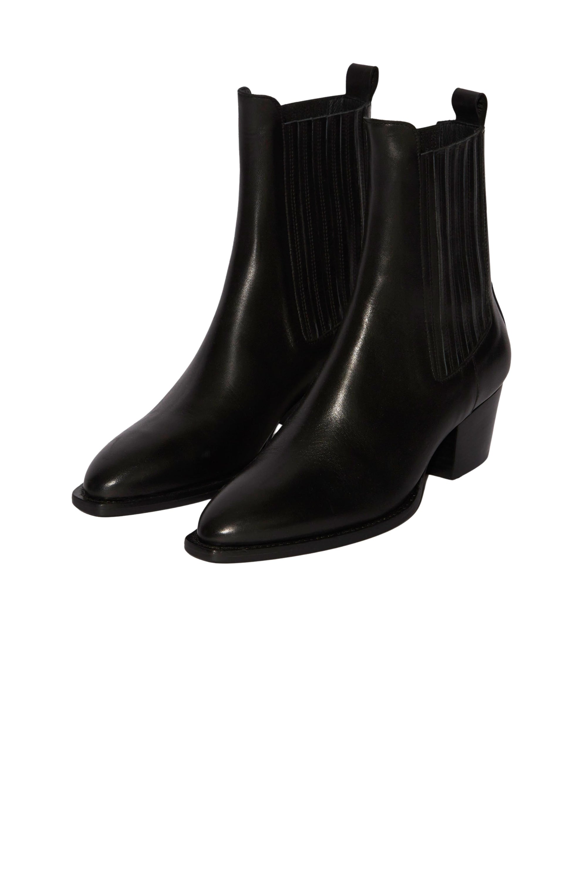 Bottes Gigi en cuir - Noir