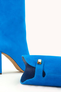 11qty NEW / Bottes Adriana 90 en cuir velours - Blue