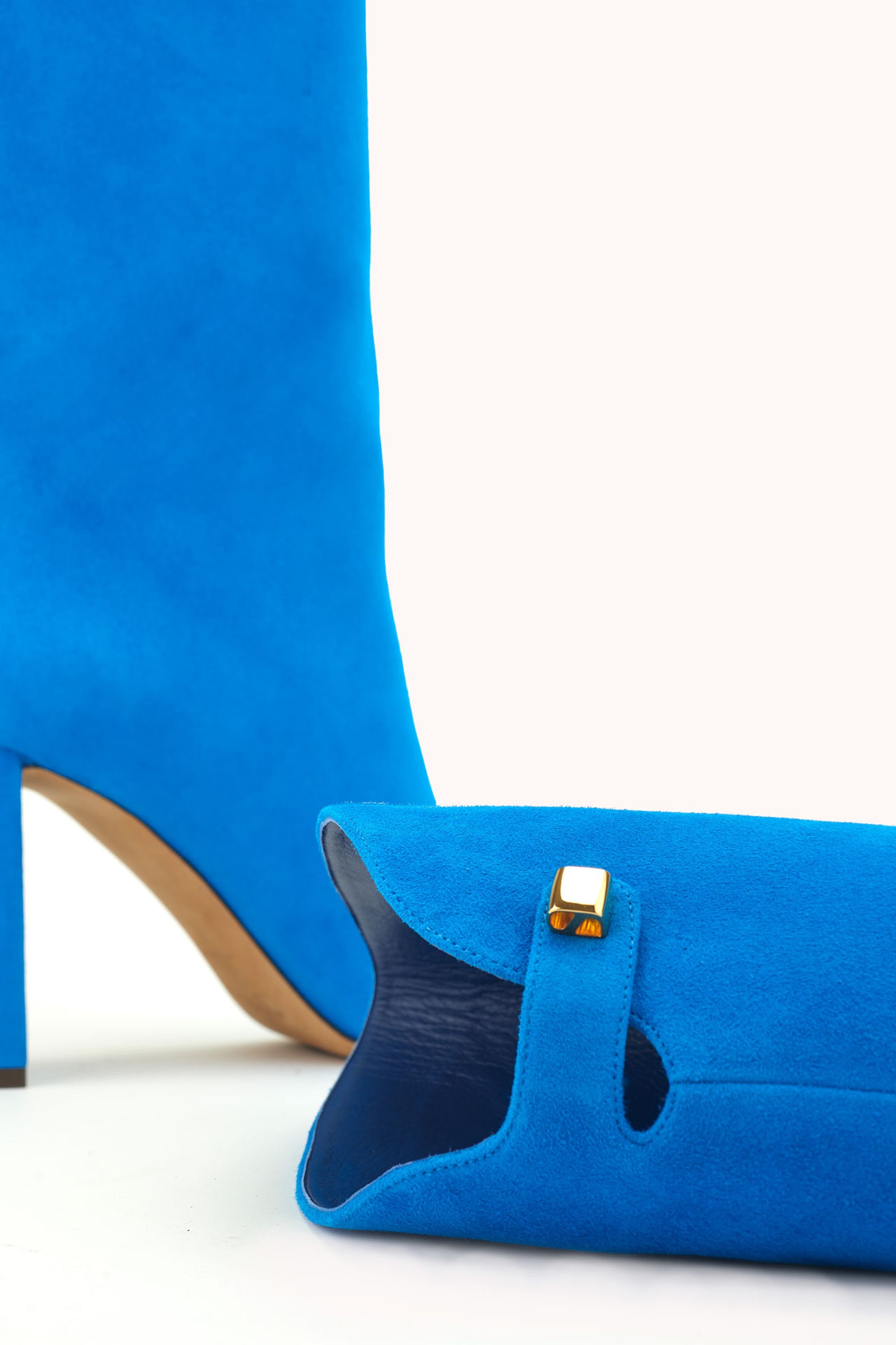 11qty NEW / Bottes Adriana 90 en cuir velours - Blue
