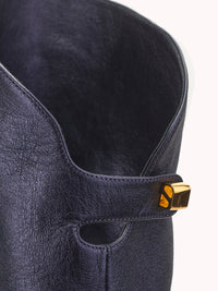 4qty NEW / Cuissardes Marylin 90 en cuir Nappa métallisé - Blue