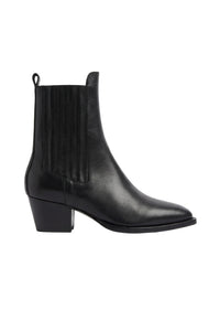 Bottes Gigi en cuir - Noir