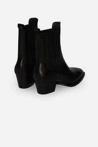Bottes Gigi en cuir - Noir