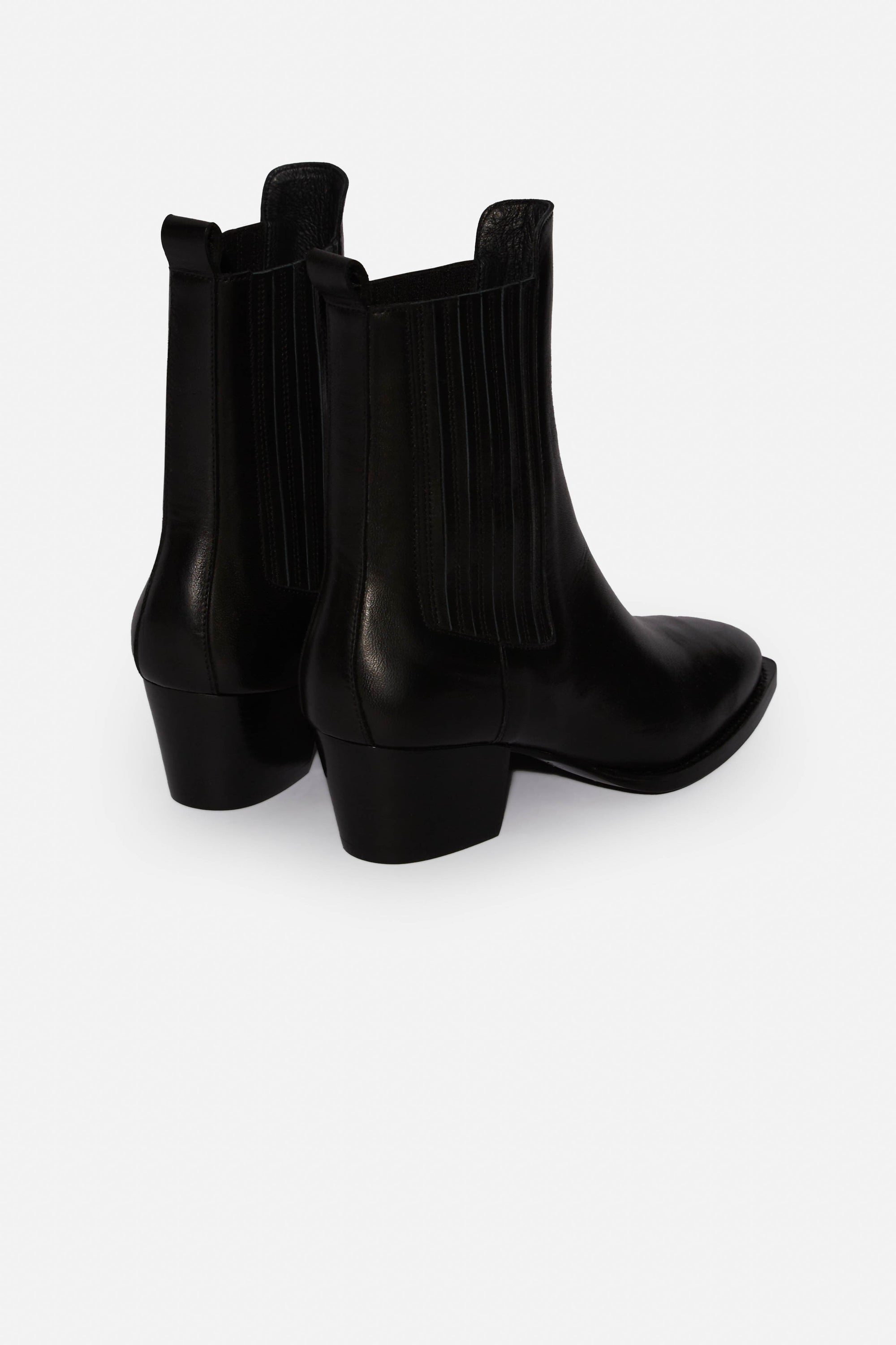 Bottes Gigi en cuir - Noir
