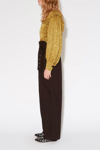 Blouse Heart en jacquard - Olive
