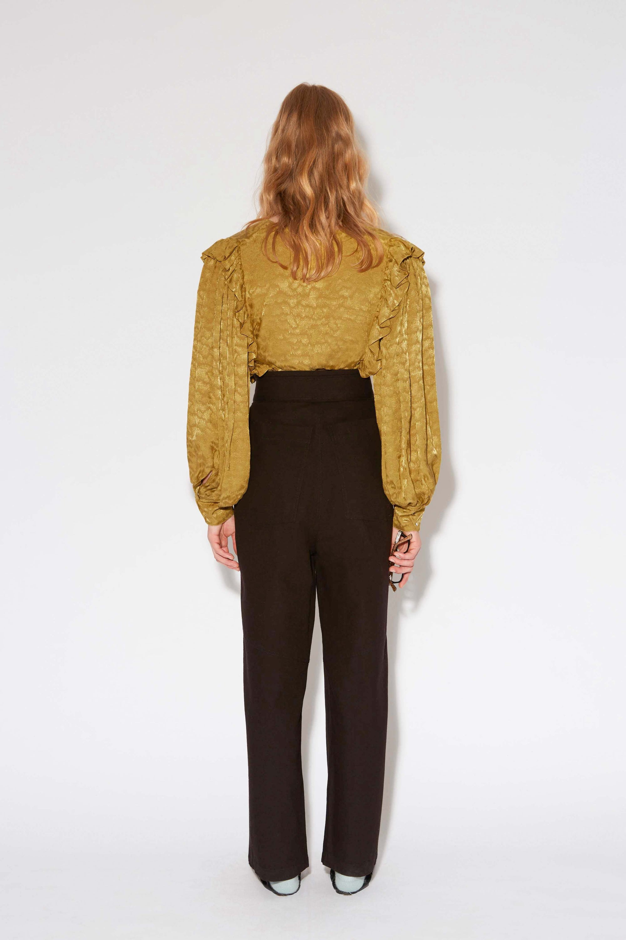 Blouse Heart en jacquard - Olive