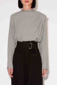 Blouse Blanche Sassy - Vichy