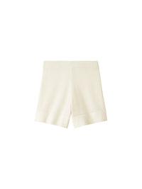 Crocheted cotton shorts - White
