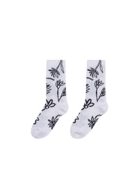 PRINT BLACK/WHITE FLOWERS LES CHAUSSETTES GIARDINO
