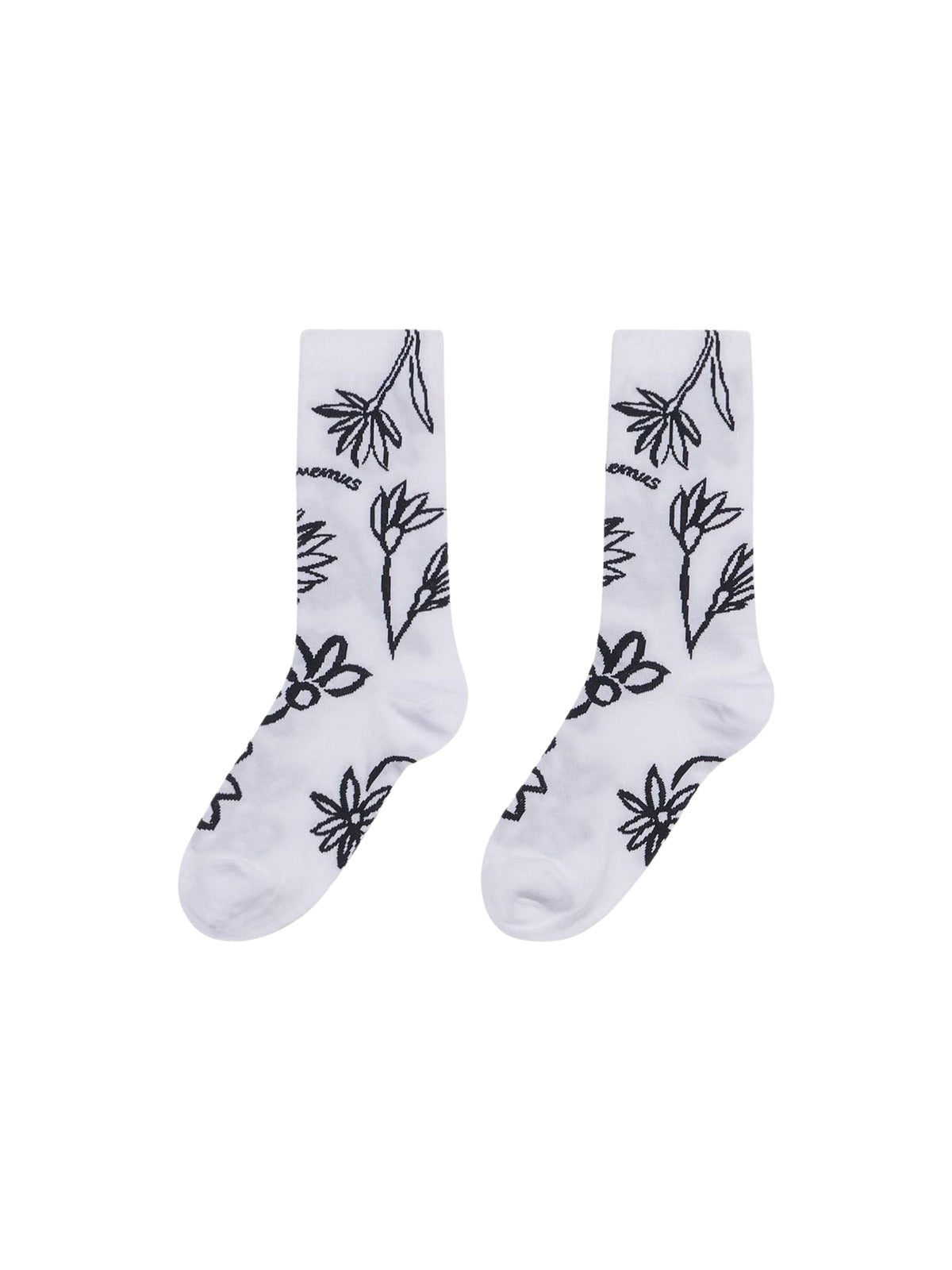 15€ / 2 sold //3 QTY / ST67%   Chaussettes Giardino - Black White Flowers