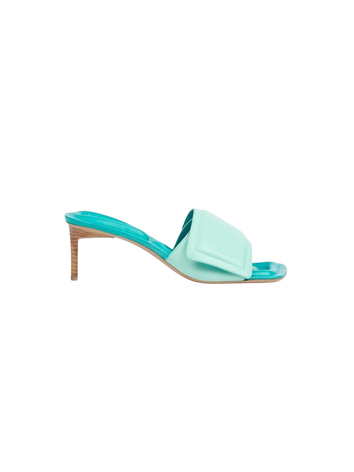 Mules Piscine 50 en cuir - Light Turquoise