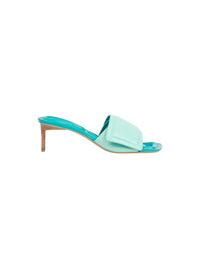 Mules Piscine en cuir - Light Turquoise