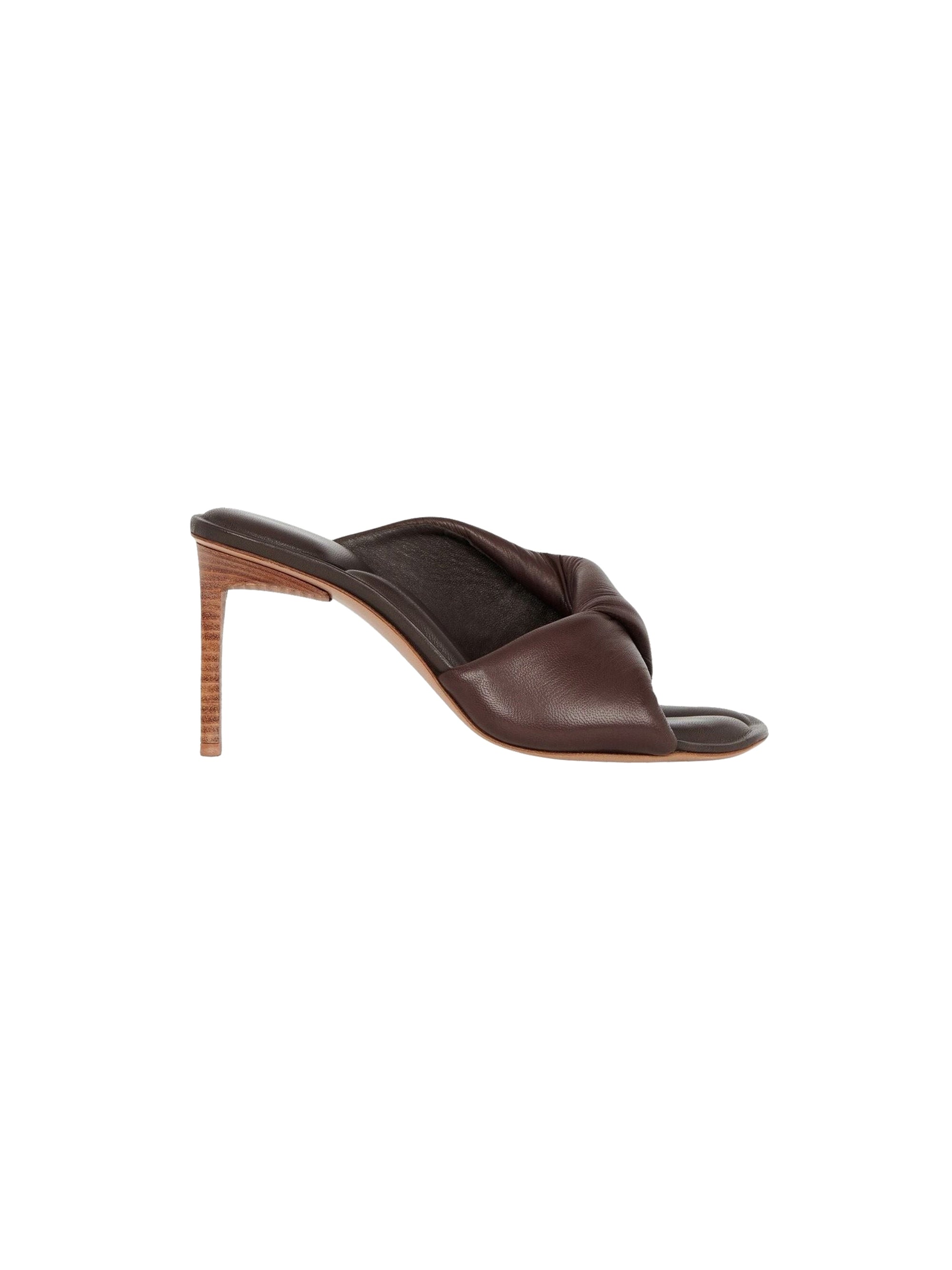 Mules Bagnu en cuir - Brown