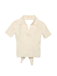 Polo Bagnu à dos noué - Off White