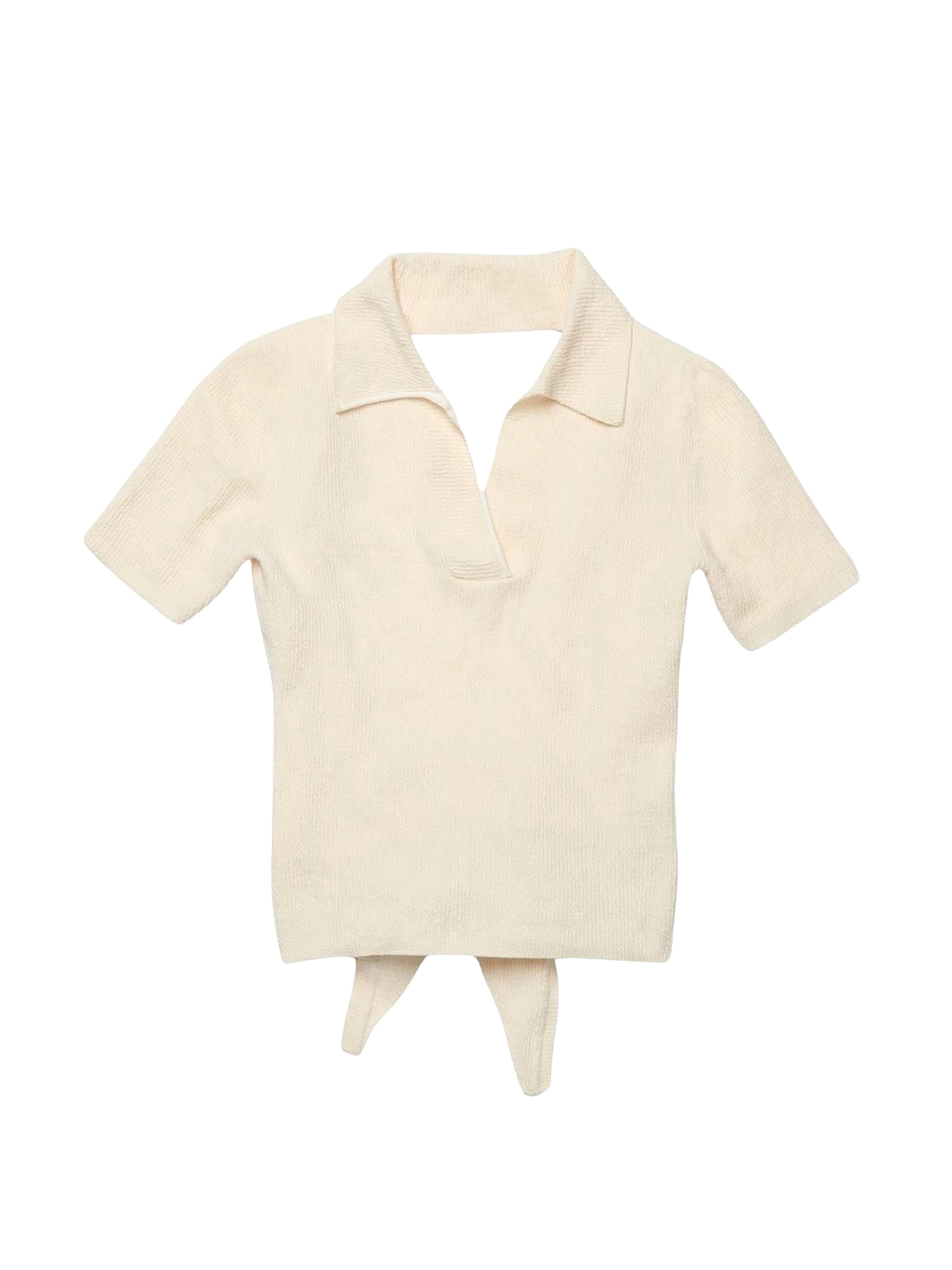 Polo Bagnu à dos noué - Off White