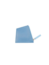 Porte-monnaie Trapezu en cuir - Blue
