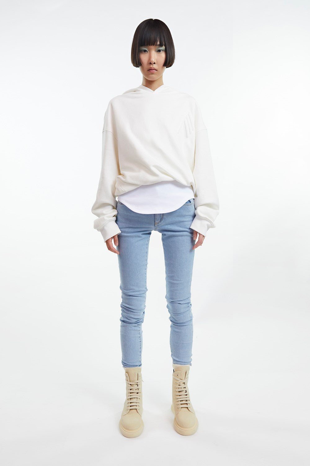Pantaloni lunghi skinny - Light blue denim