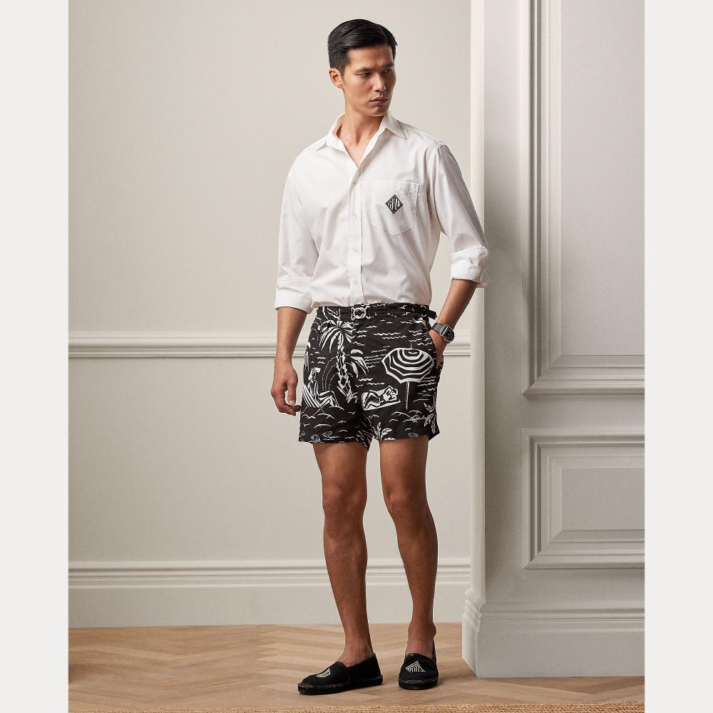 Chemise en popeline à monogramme - White W & Black Emb