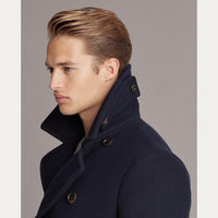Fullerton wool and cashmere pea jacket - Classic Chairman Navy
