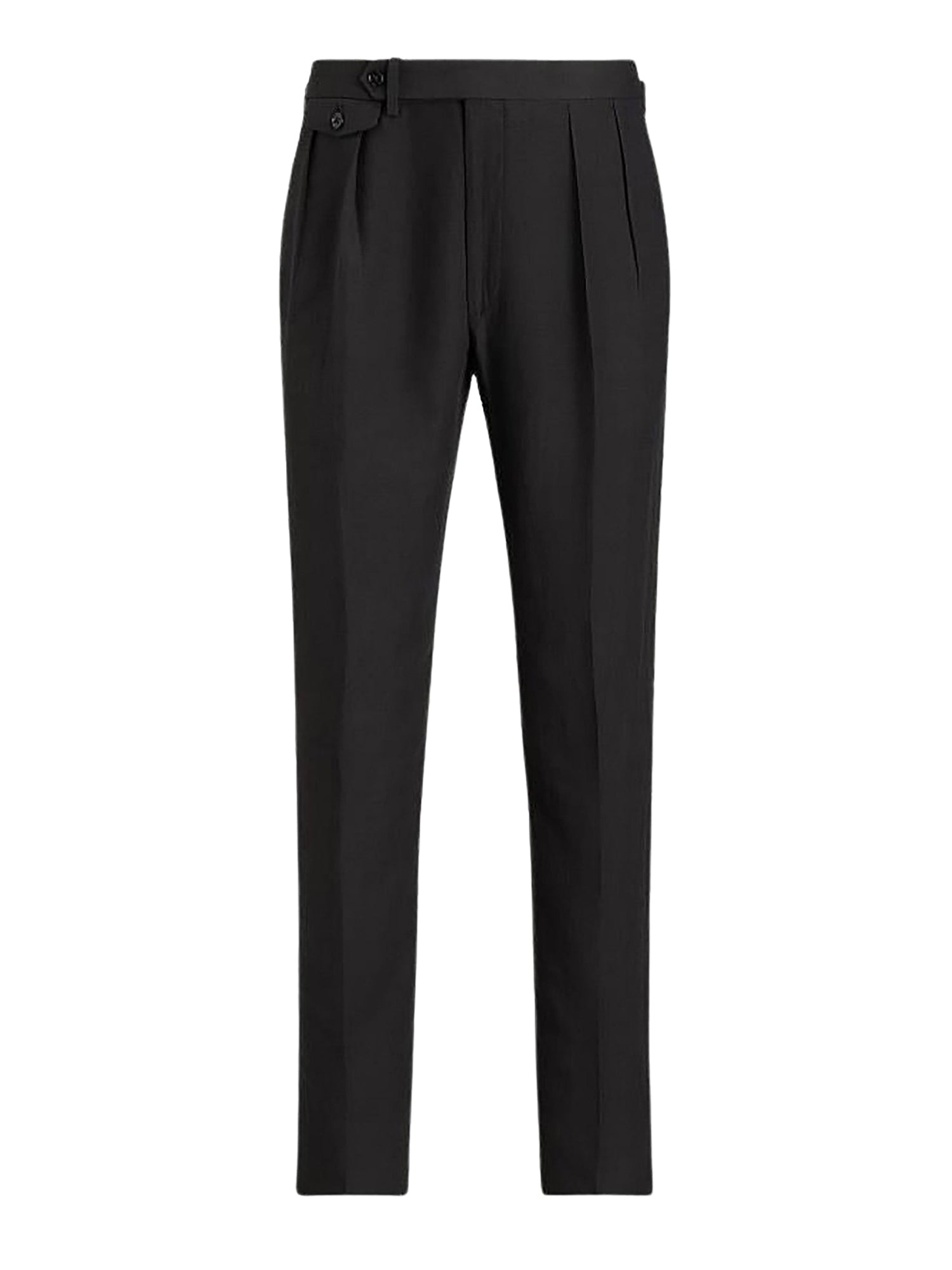 Gregory handmade silk and linen blend trousers - Classic Black