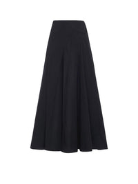 Jupe corolle Emily taffetas ultra-léger - Black