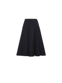 Jupe corolle Emily taffetas ultra-léger - Black