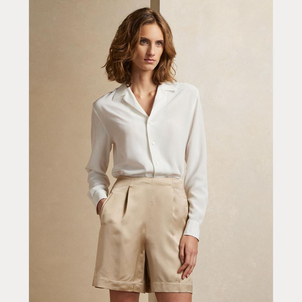 Chemise Darien en crêpe de Chine - Lux Cream