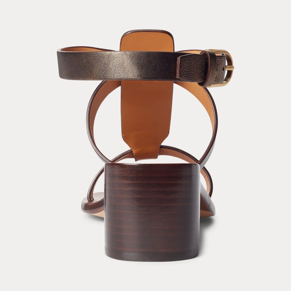 1 STOCK BRONZE HEEL SANDAL