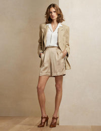 Chemise Darien en crêpe de Chine - Lux Cream