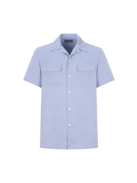Chemise safari en sergé - Soft Blue