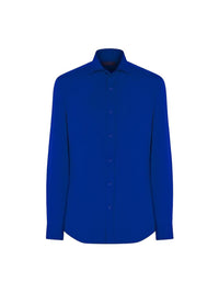 Chemise en toile de lin et soie - Offshore Blue