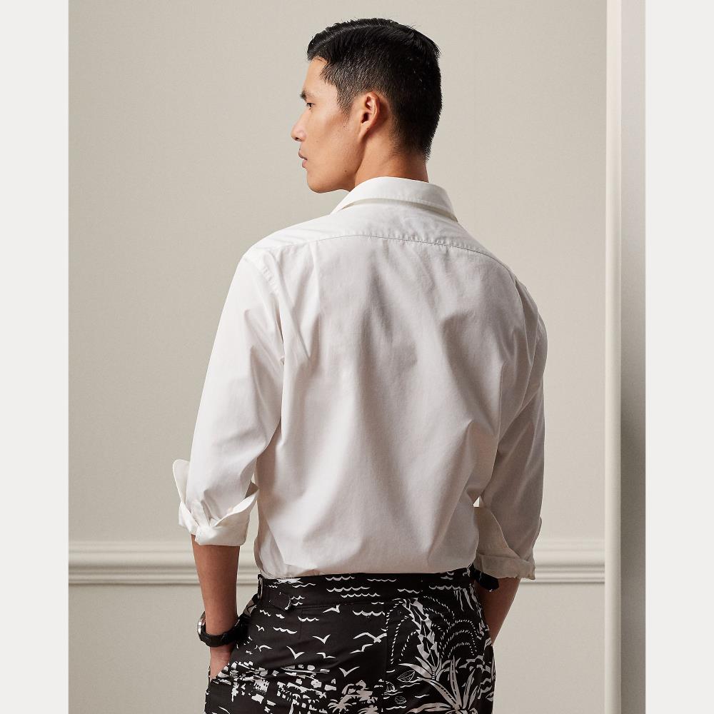 Chemise en popeline à monogramme - White W & Black Emb