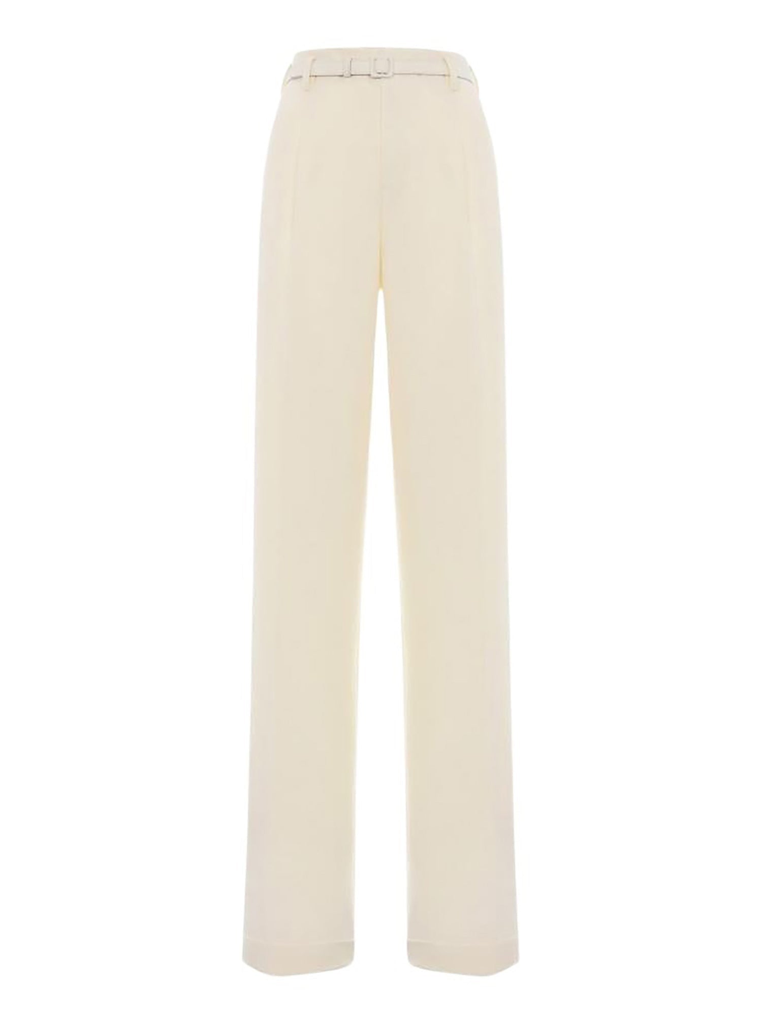 Pantalon Acklie en gabardine de laine - Cream