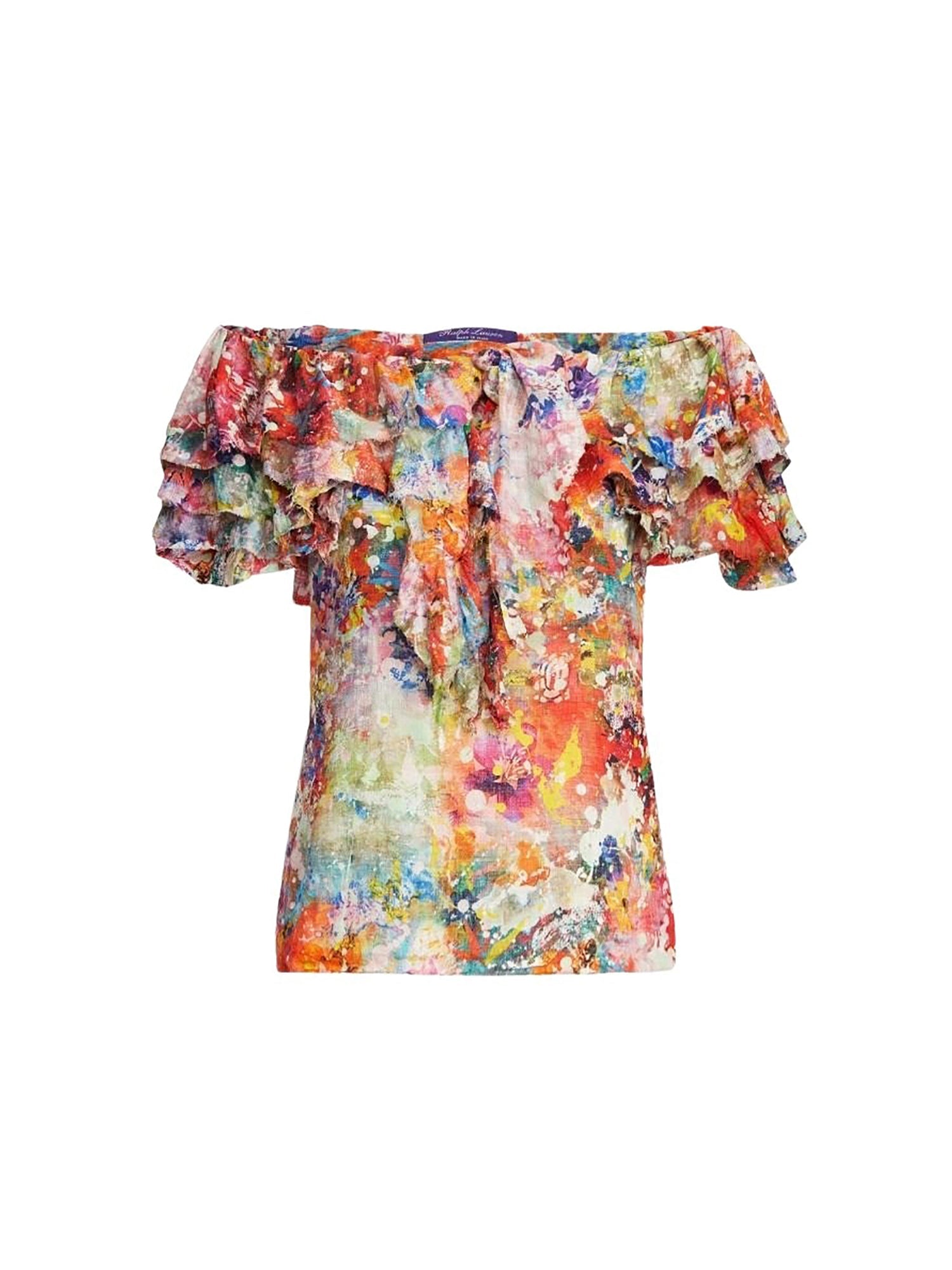 Chemisier Desarae en gaze de lin et soie - Multi