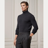 Pull à col roulé en cachemire - Dark Grey Melange