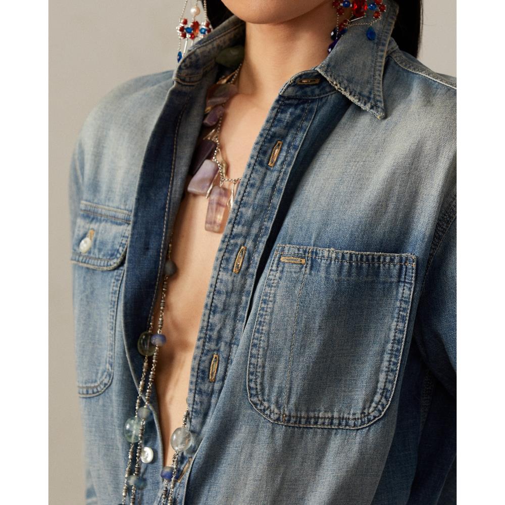 Chemise Tamia en denim - Light Indigo